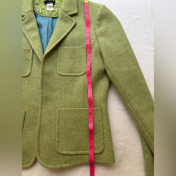 J. Crew Wool Herringbone Blazer in Sage Green - Picture 6 of 10